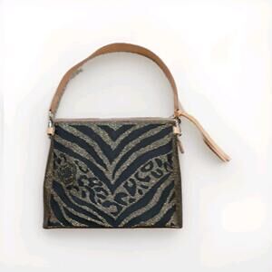 CONSUELA Purse Handbag Purse Bag Zebra Print Woth Inside Pink Sparkle